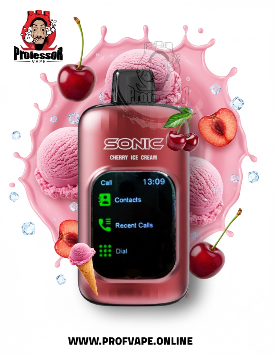 Sonic screen Disposable (20000puffs) cherry ice cream - in saudi arabia