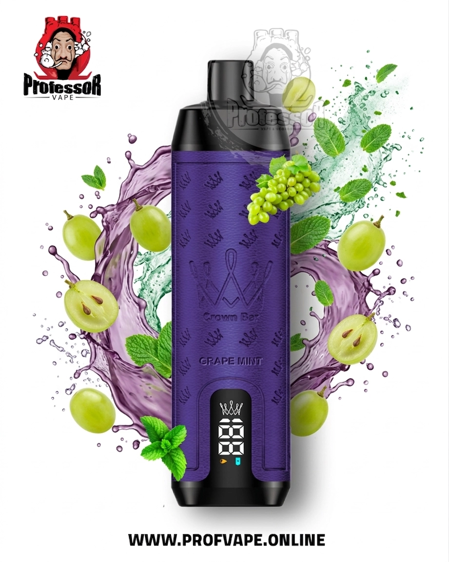 Al Fakher crown bar sound Disposable (12000 puffs) grape mint - in saudi  arabia