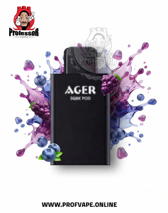 Ager SQ 8K Pods عنب بلوبيري بودات اجير SQ 8K عنب بلوبيري