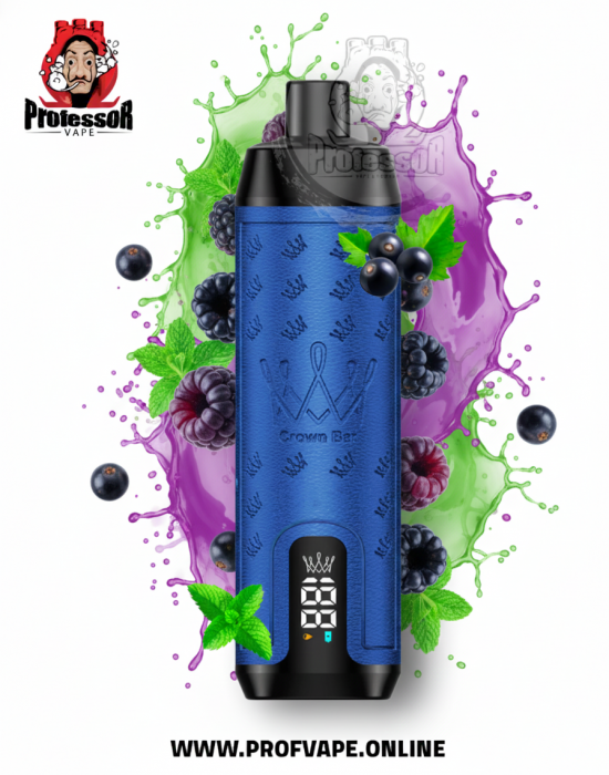 الفاخر كراون بار كشمش أسود نعناع 12000 سحبة الفاخر كراون بار 12000 كشمش أسود نعناع بشاشة عرض أمامية