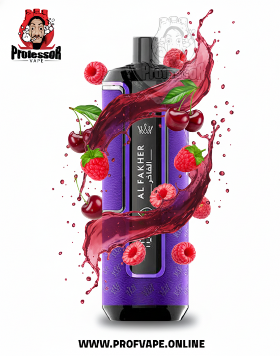 سحبة الفاخر كراون بار كرز توت 15000 سحبة الفاخر كراون بار 15000 كرز توت 6mg بشاشة عرض