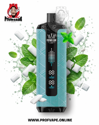 Al Fakher Crown Bar Megamax Disposable (40000 puffs) Gum Mint Al Fakher Crown Bar Megamax Disposable (40000 puffs) Gum Mint