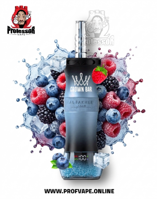 Al Fakher Crown Bar E Hose X Disposable (60000 Puffs) Berry ice