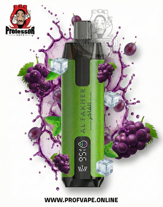 سحبة الفاخر كراون بار سوبر ماكس 6000 عنب 6 نيكوتين مع شاشة عرض