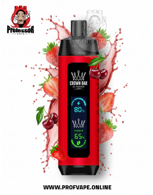 Al Fakher crown bar dual mode Disposable (8000 puffs) strawberry cherry