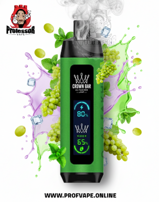 Al Fakher crown bar dual mode Disposable (8000 puffs) grape mint Al Fakher crown bar dual mode Disposable (8000 puffs) grape mint