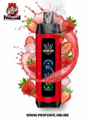 Al Fakher crown bar dual mode Disposable (8000 puffs) strawberry punch Al Fakher crown bar dual mode Disposable (8000 puffs) strawberry punch