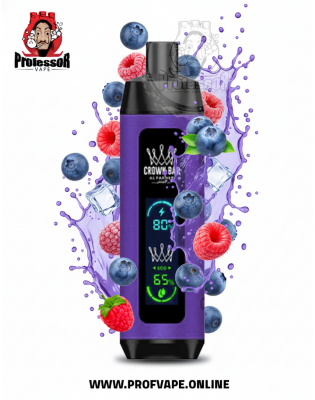 Al Fakher crown bar dual mode Disposable (8000 puffs) blueberry sour raspberry