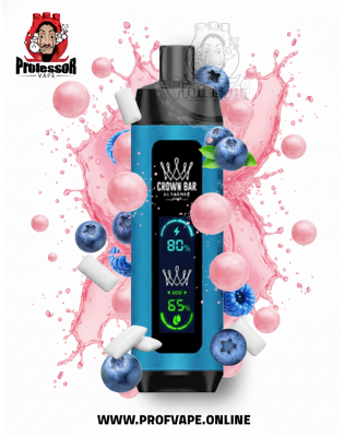 Al Fakher crown bar dual mode Disposable (8000 puffs) blueberry gum