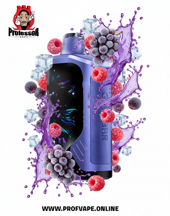 Geek Bar Pulser Grape Razz Ice سحبة جيك بار Pulser عنب راز بيري آيس