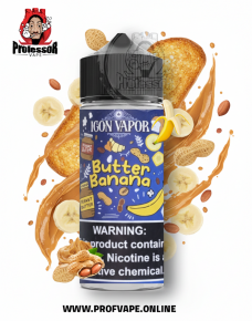 نكهة فول سوداني وموز - ايكون فيبور بتر بانانا 100مل