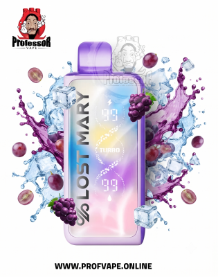 Lost Mary Turbo Disposable ( 35000 puffs ) Grape ice