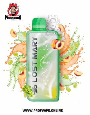 Lost Mary Turbo Disposable ( 35000 puffs ) Peach Green Apple Lost Mary Turbo Disposable ( 35000 puffs ) Peach Green Apple