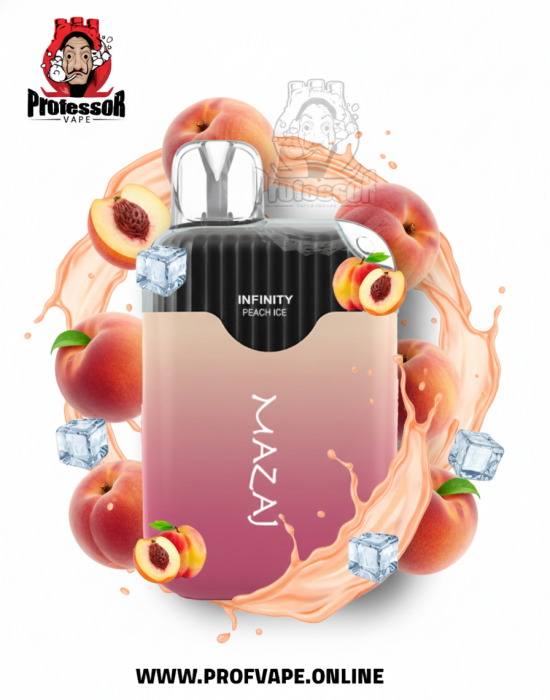 سحبة مزاج انفنتي الجاهزة نكهة خوخ ايس (4500 سحبة)