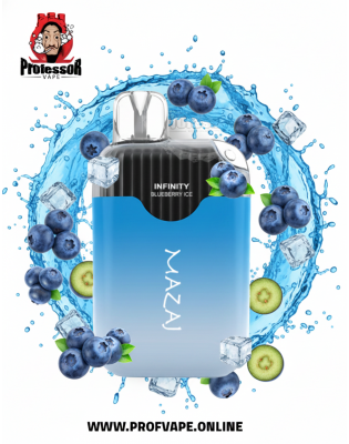 سحبة مزاج انفنتي الجاهزة نكهة توت ازرق ايس (4500 سحبة)