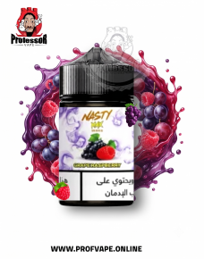 نكهة عنب توت - ناستي ماكس جريب راز بيري 60مل نكهة عنب توت - ناستي ماكس جريب راز بيري 60مل
