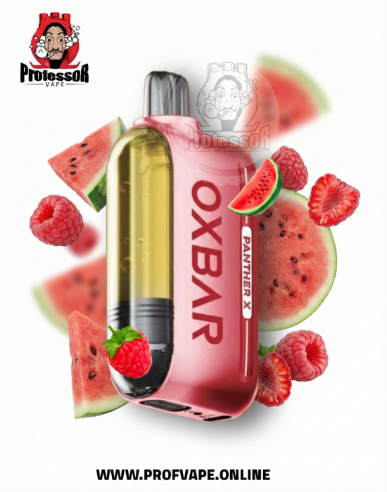 OXBAR 50000 Puffs Watermelon Raspberry 50mg OXBAR X Dr. Vapes 50000 Watermelon Raspberry with Side Display and Liquid Flavor System