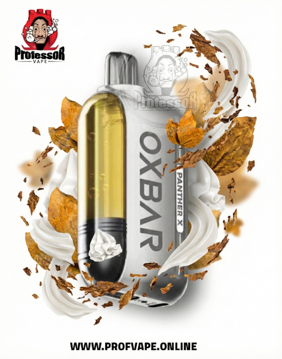 سحبة أوكس بار 50000 توباكو كريما بلاك بانثر 50mg مع شاشة عرض جانبية