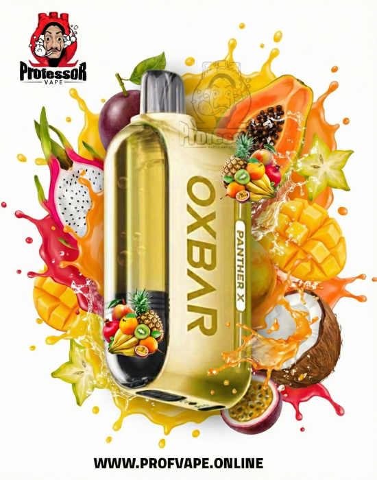 سحبة أوكس بار فواكه استوائية 50000 سحبة أوكس بار 50000 فواكه استوائية 50mg مع شاشة عرض جانبية