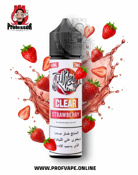 Ruthless Clear Series Strawberry 60ml نكهة روثلس كلير سيريس ستروبيري 60 مل فري بيز