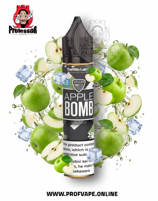 VGOD Apple Bomb Ice 30ml نكهة فيجود آبل بومب آيس تفاح أخضر 30 مل