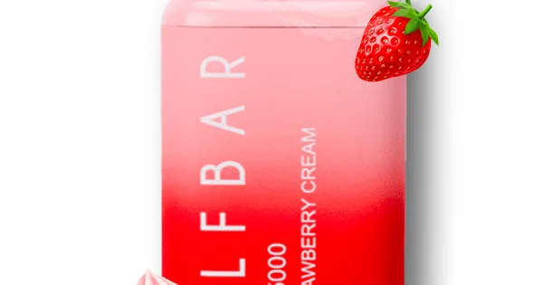 Elf Bar Disposable ( 5000 puffs ) strawberry cream 50mg - in saudi arabia Elf Bar Disposable ( 5000 puffs ) strawberry cream 50mg - in saudi arabia