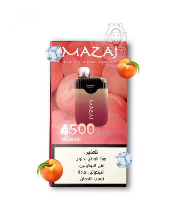 mazaj infinity Disposable peach ice (4500 puffs)