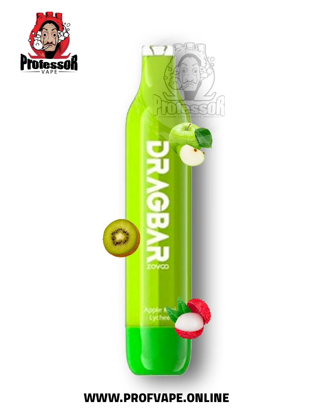 Zovoo drag bar Disposable (5000 puffs) apple kiwi lychee - in saudi arabia
