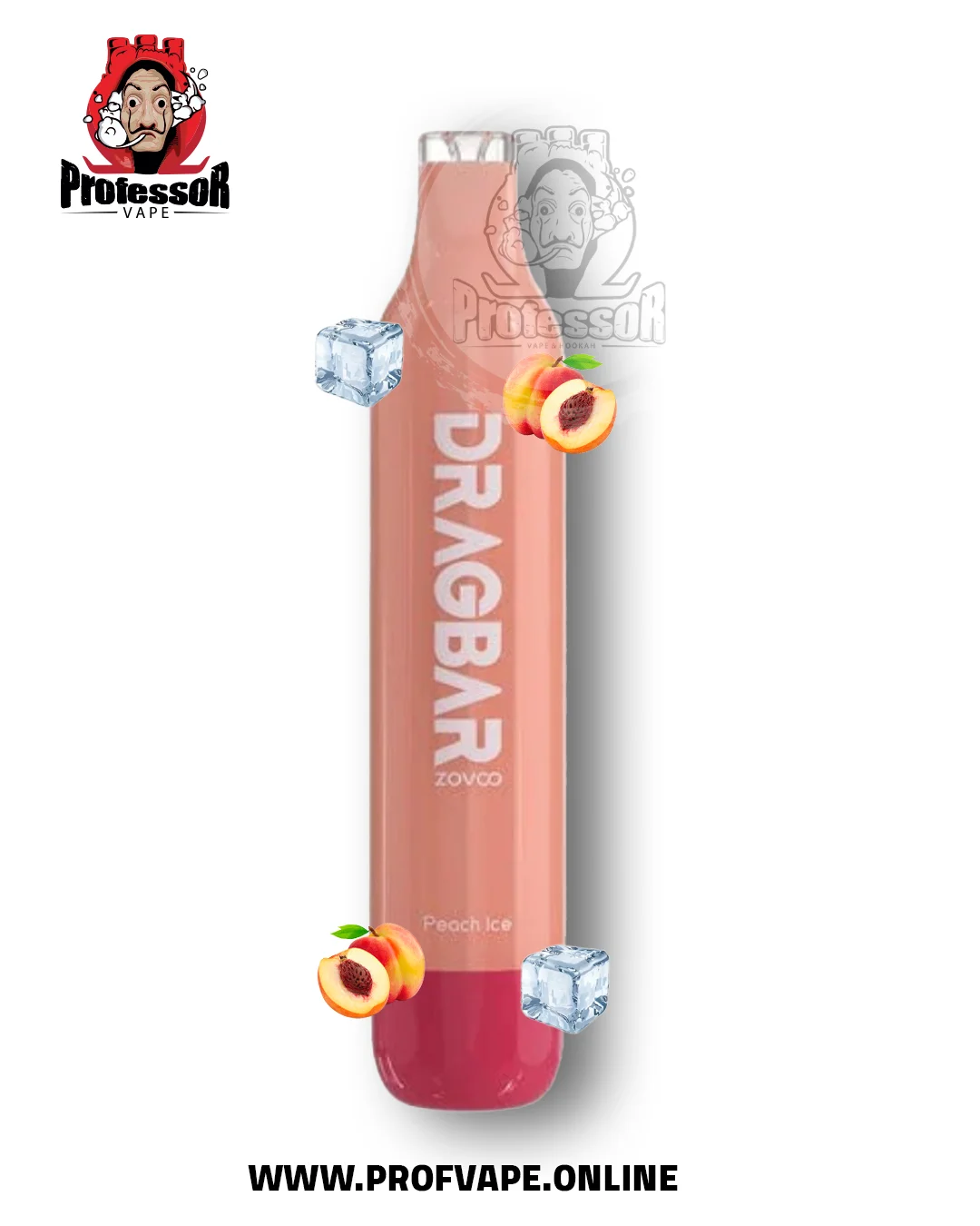Zovoo drag bar Disposable (5000 puffs) peach ice - in saudi arabia