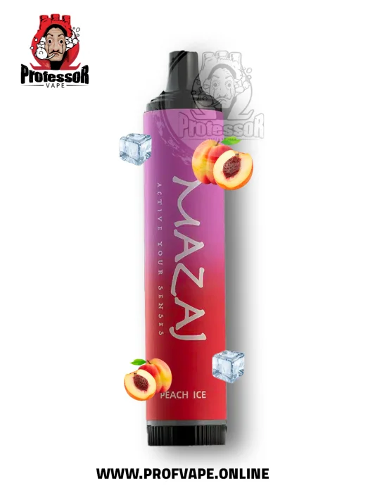 Mazaj Demon Disposable (5000 puffs) peach ice - in saudi arabia