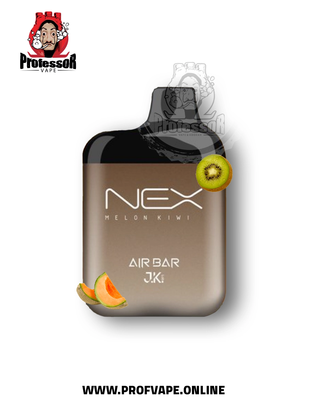 Air bar nex Disposable kiwi melon (6500 puffs - in saudi arabia