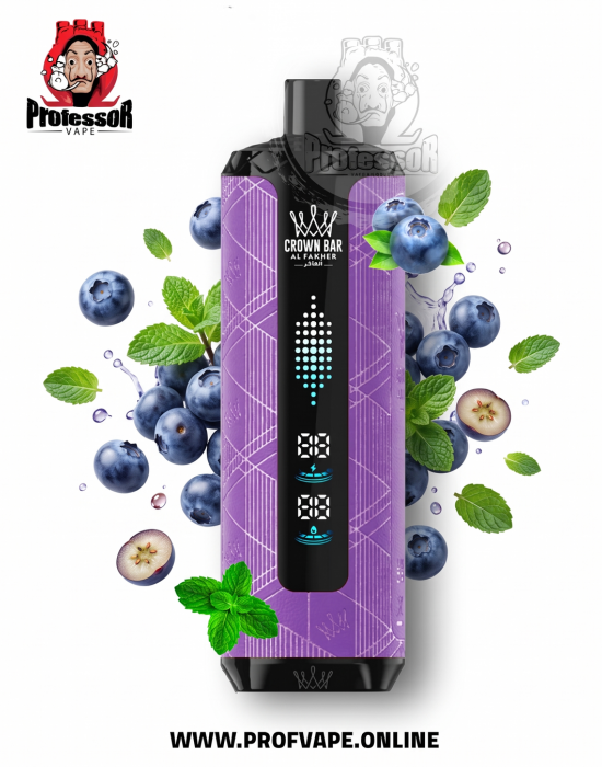 Al Fakher Crown Bar Megamax Blueberry Mint Al Fakher Crown Bar Megamax Blueberry Mint 40000 Puffs Disposable