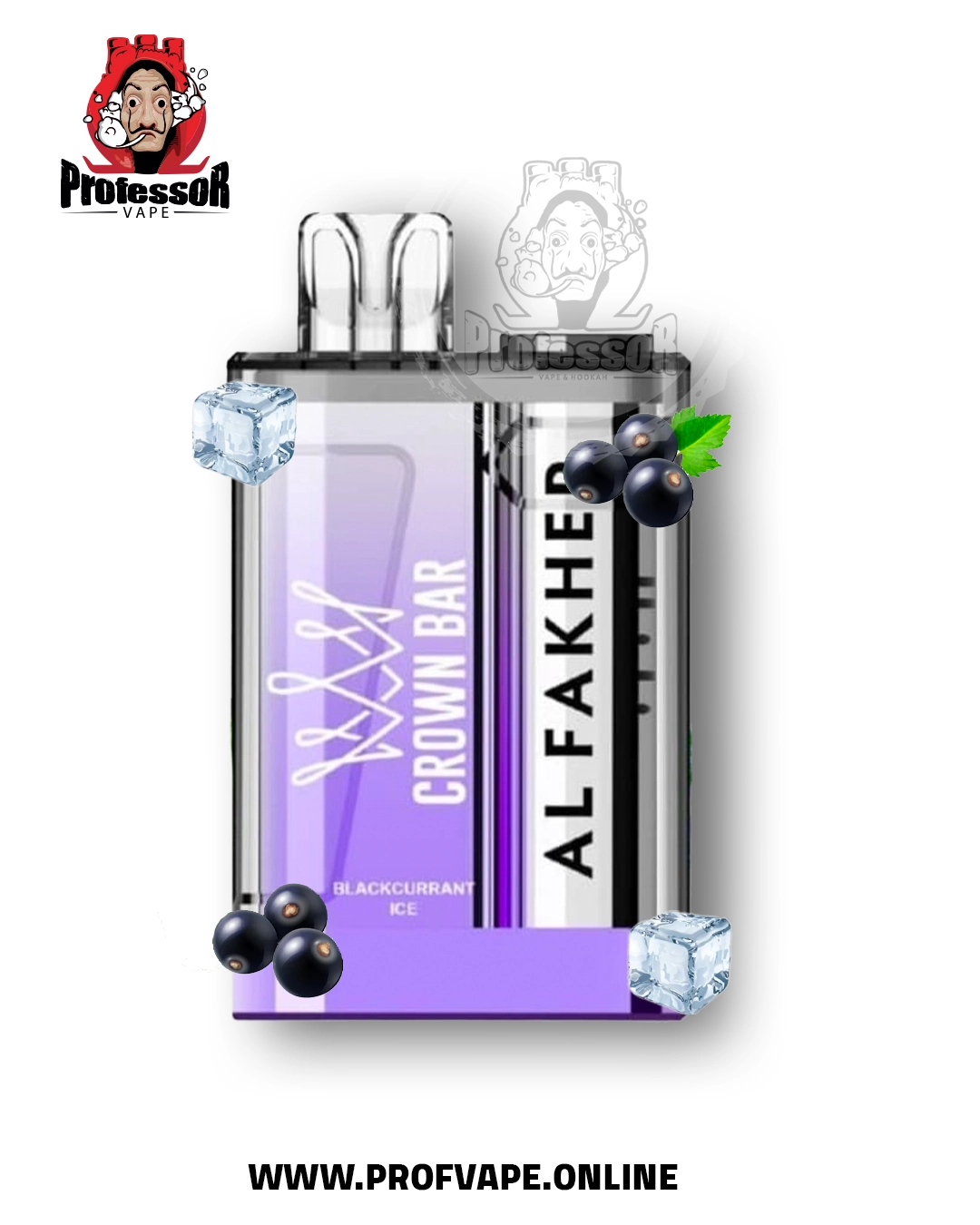 Al Fakher crown bar Disposable (9000 puffs) blackcurrant ice
