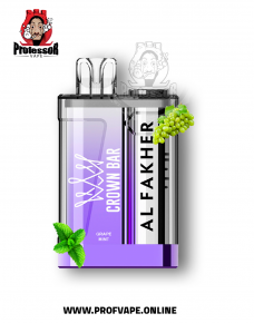 Al Fakher crown bar Disposable (9000 puffs) grape mint Al Fakher crown bar Disposable (9000 puffs) grape mint
