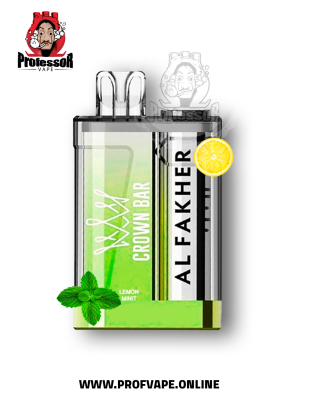 Al Fakher crown bar Disposable (9000 puffs) lemon mint Al Fakher crown bar Disposable (9000 puffs) lemon mint