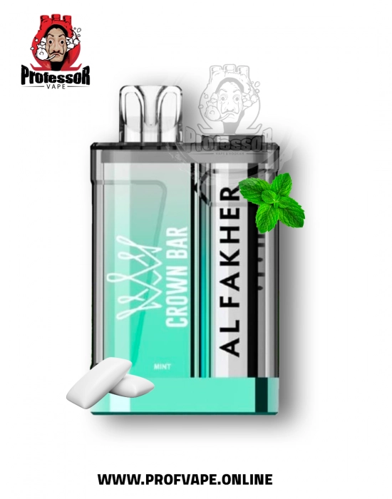 Al Fakher crown bar Disposable (9000 puffs) mint gum - in saudi arabia