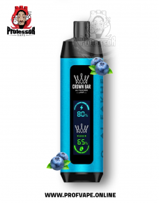 Al Fakher crown bar dual mode Disposable (8000 puffs) berry blue