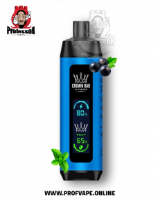 Al Fakher crown bar dual mode Disposable (8000 puffs) black currant mint