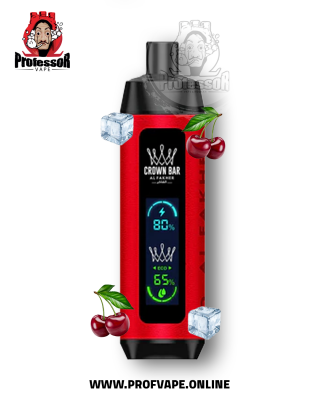 Al Fakher crown bar dual mode Disposable (8000 puffs) cherry ice Al Fakher crown bar dual mode Disposable (8000 puffs) cherry ice