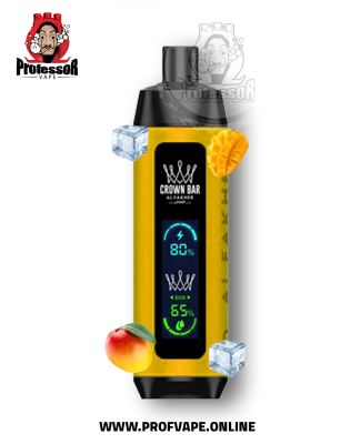 Al Fakher crown bar dual mode Disposable (8000 puffs) cool mango Al Fakher crown bar dual mode Disposable (8000 puffs) cool mango