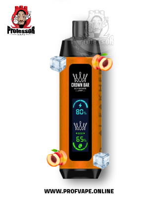 Al Fakher crown bar dual mode Disposable (8000 puffs) peach ice Al Fakher crown bar dual mode Disposable (8000 puffs) peach ice