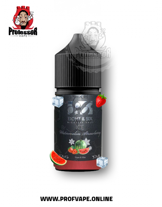 eight & six - watermelon strawberry ice 30ml 