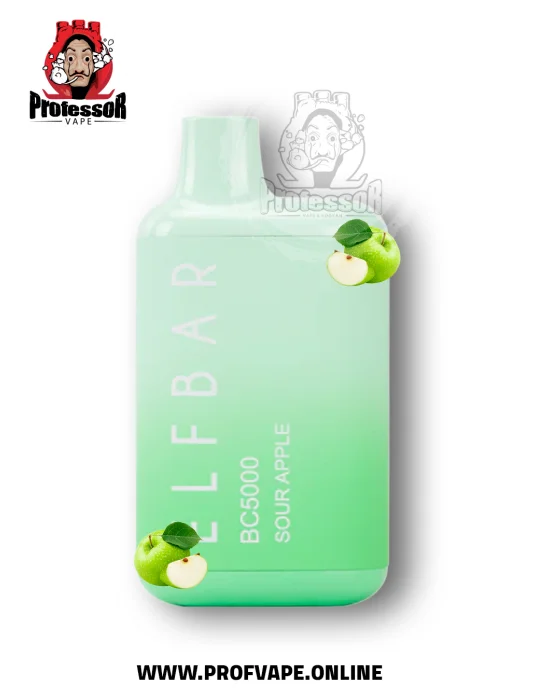 Elf Bar Disposable ( 5000 puffs ) sour apple 50mg