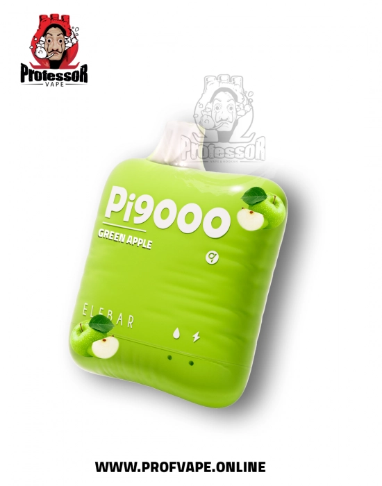 Elf bar Disposable (9000 puffs) green apple - in saudi arabia