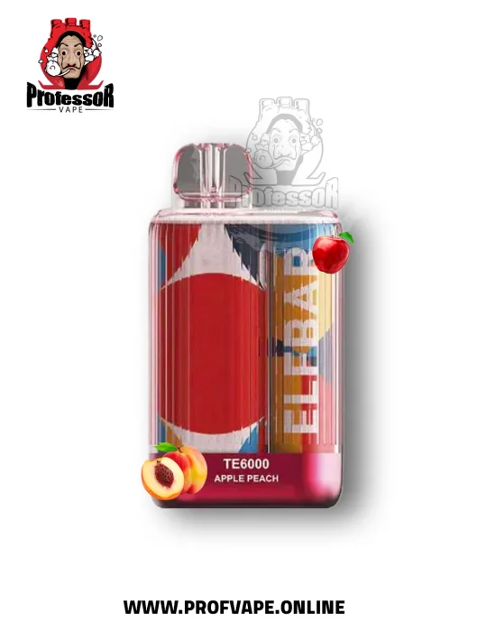 apple peach vape Elf bar Disposable (6000 puffs) apple peach