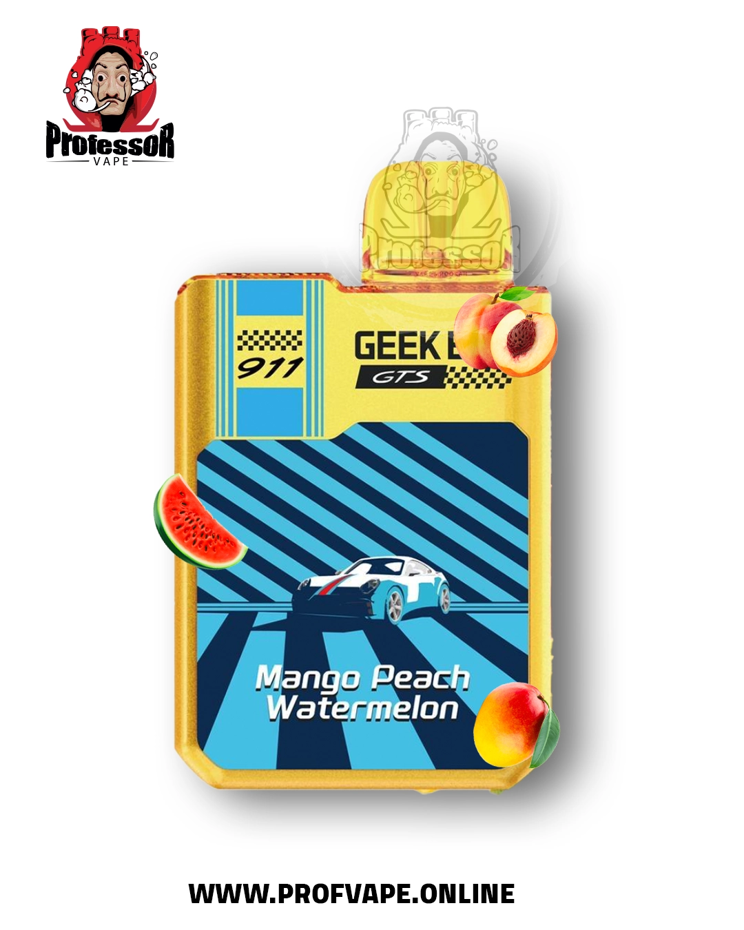 Geek bar 911 Disposable (18000 puffs) mango peach watermelon - in saudi arabia Geek bar 911 Disposable (18000 puffs) mango peach watermelon - in saudi arabia