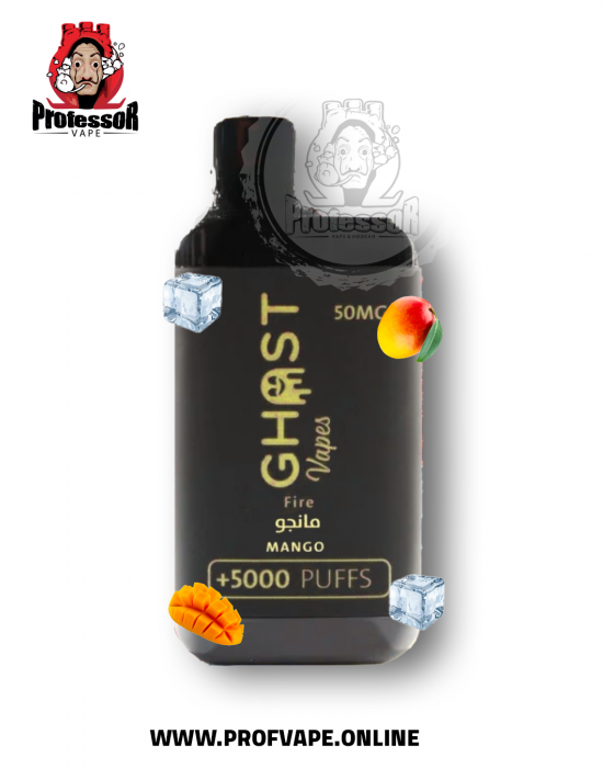 Ghost vape Disposable (5000 puffs) mango ice