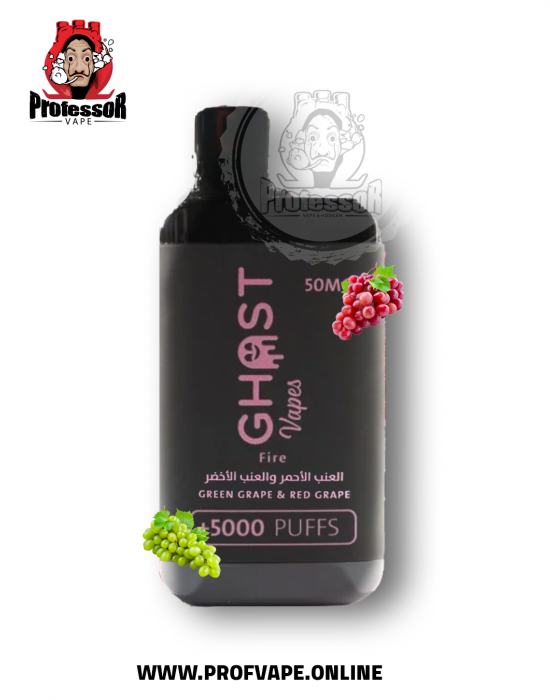 Ghost vape Disposable (5000 puffs) red grape green grape