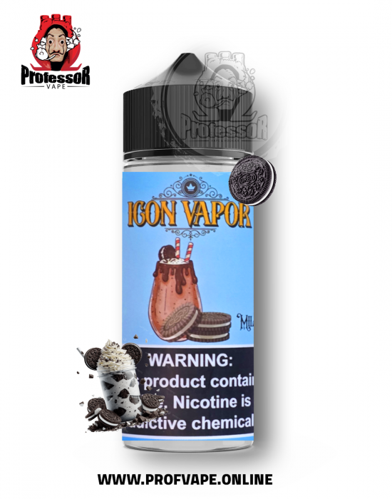 نكهة Icon Vapor أوريو ميلك شيك 100 مل 2 نيكوتين فري بيز 70/30