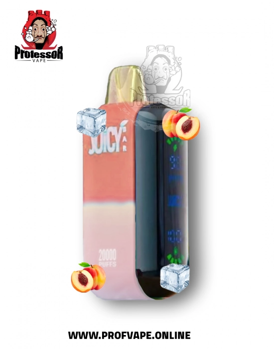 Juicy bar Disposable (20000 puffs) peach ice - in saudi arabia